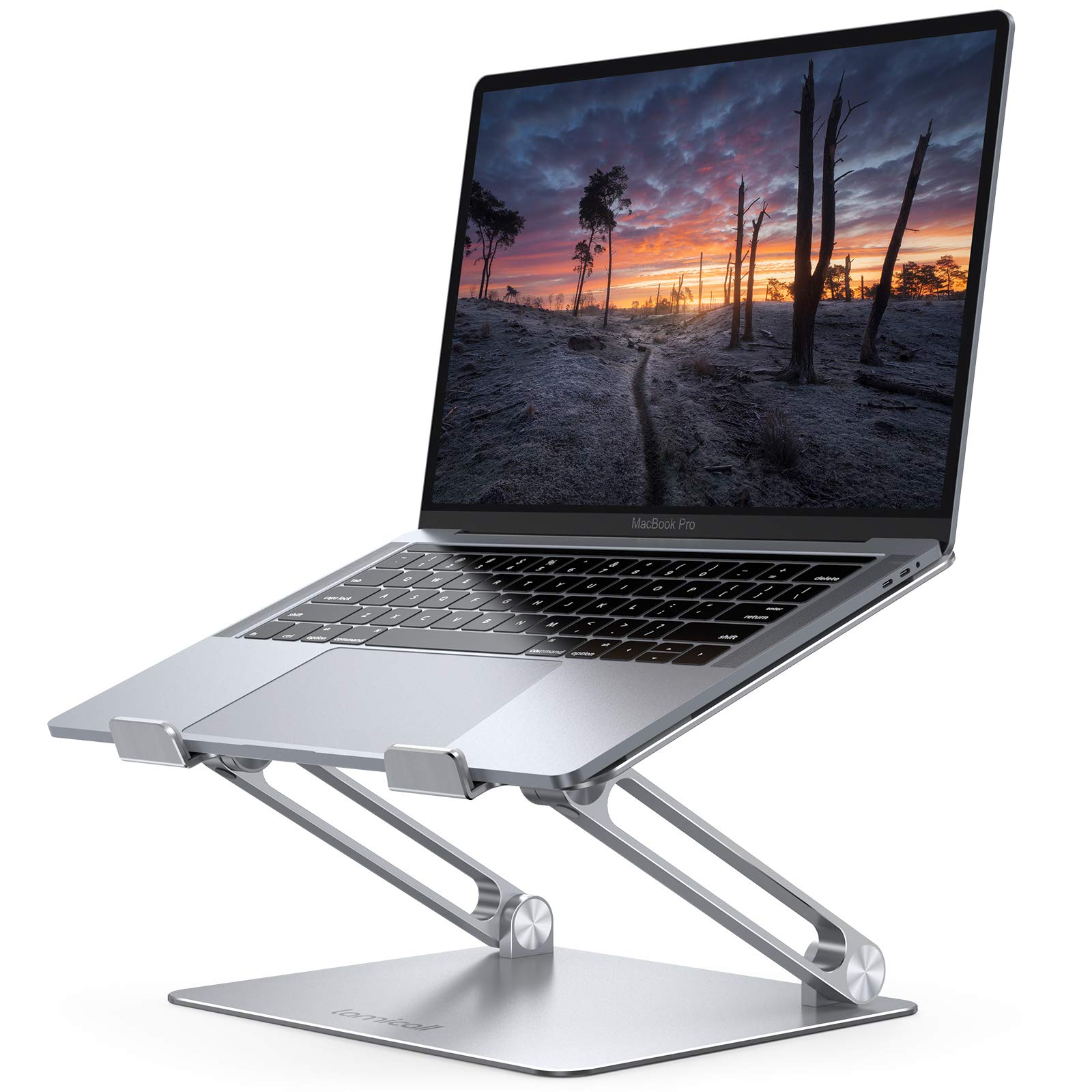 Lamicall Aluminum Laptop Stand for Desk, Height-Adjustable Ergonomic Riser for 10-17.3 inch
