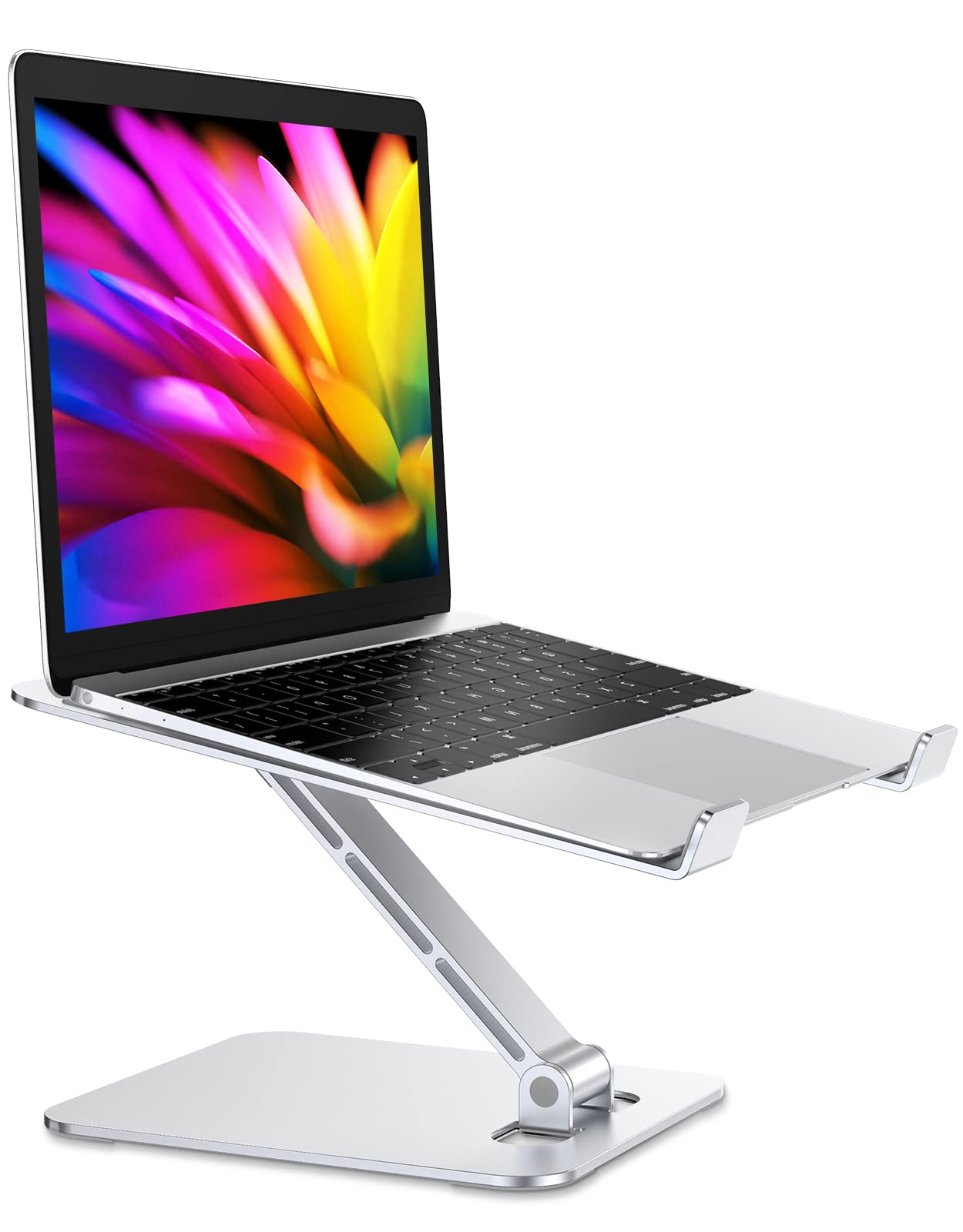 RIWUCT Foldable Aluminum Alloy Laptop Stand, Height Adjustable Ergonomic Riser Holder